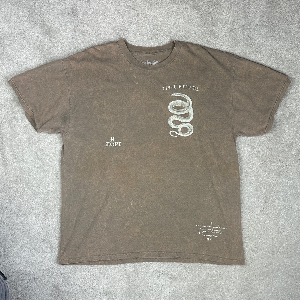 Civil Regime Brown Snake Graphic Tee